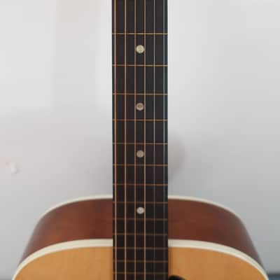 Vintage 1960s Harmony Kay Silvertone Stella Bigger Body Version Of Stella Cowboy Acoustic Concert 00 Size Guitar Made in USA Blonde Clean Time Warp Clean Chipboard Case image 5