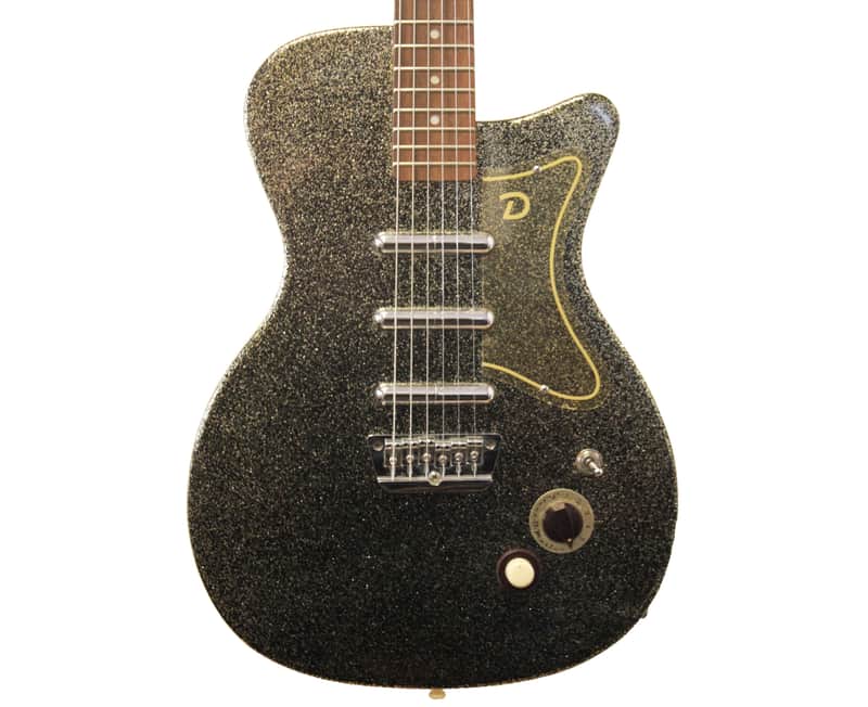 Danelectro 56-U3 Reissue Gold Sparkle Electric Guitar | Reverb