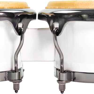 Toca Custom Deluxe Fiberglass Bongos Drums Set - Margarita Blanca image 1