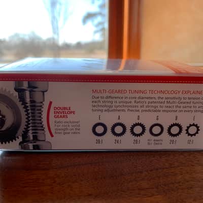Graph Tech RATIO Acoustic Guitar Tuners PRN-2411-C0 - Chrome, 3+3, 2-Pin image 3