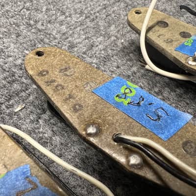 1976 Fender Stratocaster Pickups - Grey bottom image 14