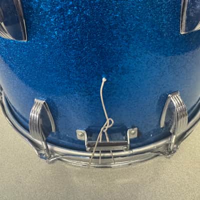 Ludwig 10”x14” Snare Drum 1970s - Blue Sparkle image 3