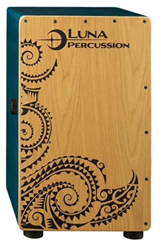 Luna Cajon with Gig Bag, Teal image 1