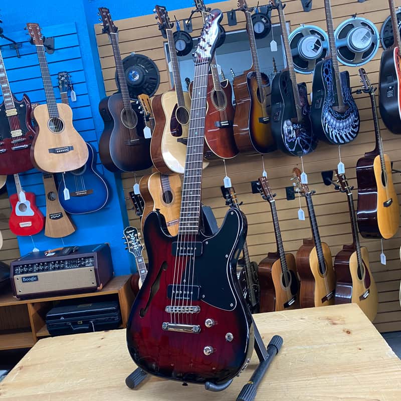 Fender TC-90 Double Cutaway Thinline Seymour Duncan P90- Trans Red Burst image 1