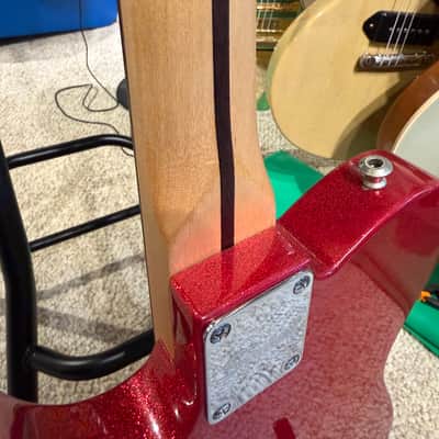 Squier FSR Bullet Telecaster Red Sparkle - Fender decal mod image 8