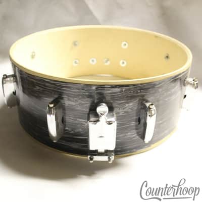 *Pearl 8-Lug Black Oyster Pearl 14x5" Snare Drum Shell+Lugs/Throw-Off/Butt 8-Ply image 5