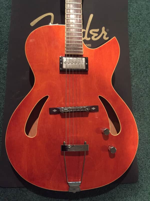 1999 Cort J.Triggs Jazz Guitar - Translucent Orange image 1
