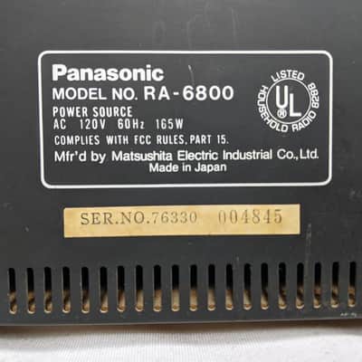 Vintage Panasonic RA-6800 AM/FM Receiver / 8-Track Stereo Recorder image 10