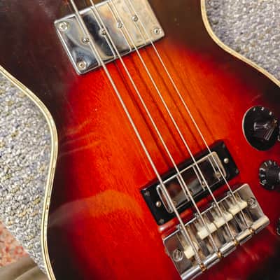 Very Early B.C. Rich USA Electric Bass EB-3 Style w/OHSC Late 60s - Sunburst image 8