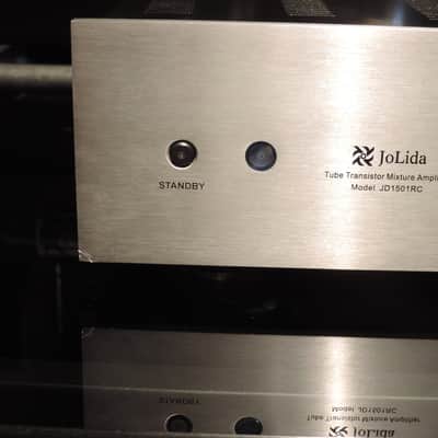 Jolida 1501RC Tube Hybrid Integrated Amplifier w/ Remote - Silver image 3