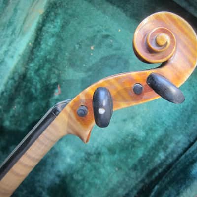 Jacobus Stainer German 4/4 Violin Germany Circa-1930s-1940s-Reddish Brown Varnish image 15