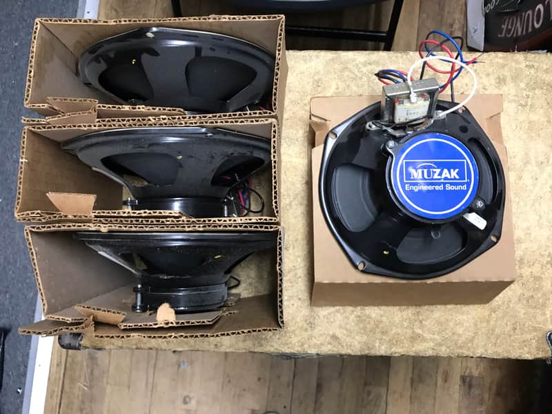 Muzak 6 inch Speaker PA Loudspeaker Black image 1