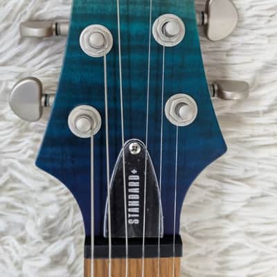 Schecter 3937 C-1 Standard Plus Double Cutaway Electric Guitar, Blue Fade image 5