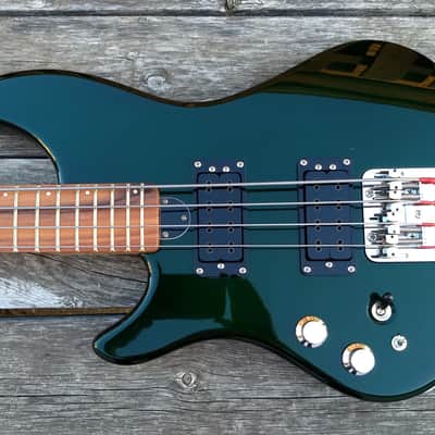 Left Handed Fury Guitars Tornado bass 1990 Dark Green Lefty image 1
