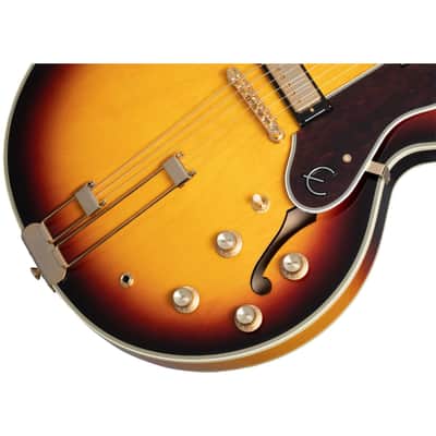Epiphone Sheraton Semi-Hollow Electric Guitar Vintage Sunburst image 7