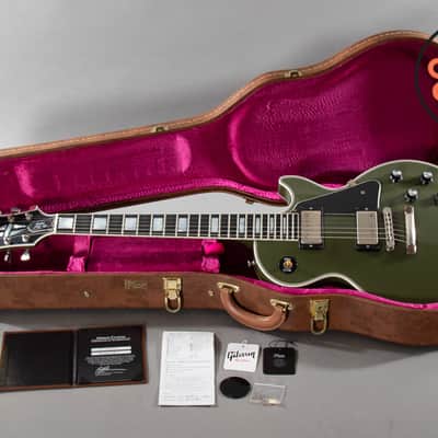 2016 Gibson Custom Shop Les Paul Custom VOS Olive Drab | Reverb Canada