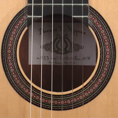 Darren Hippner Starburst Negra Flamenco Guitar 2016 image 1