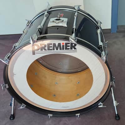 Premier XPK 24x16 BASSDRUM MITTE DER 90ER - Schwarz lackiert image 2