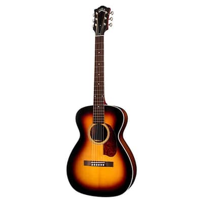 Guild M-50E Standard Concert Acoustic-Electric Guitar, Antique Burst, w/ Case image 3