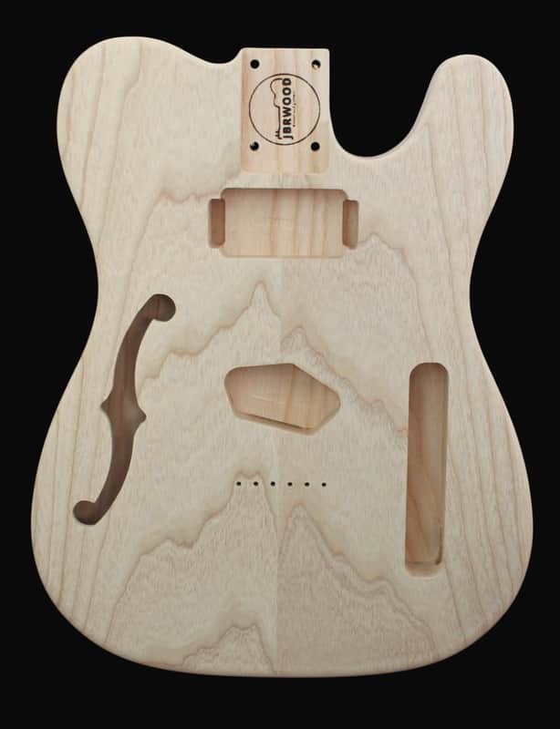 Telecaster body thinline ash + ash top image 1