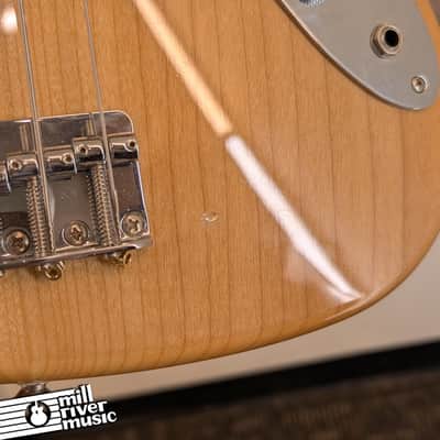 Squier Vintage Modified 70s Jazz Bass Natural - Used image 8