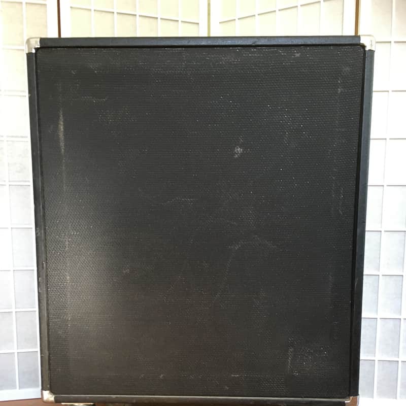 Vintage 1975 Ampeg V-4 Model SPV400 4x12 Speaker Cabinet Black Tolex Made in USA Eminence image 1