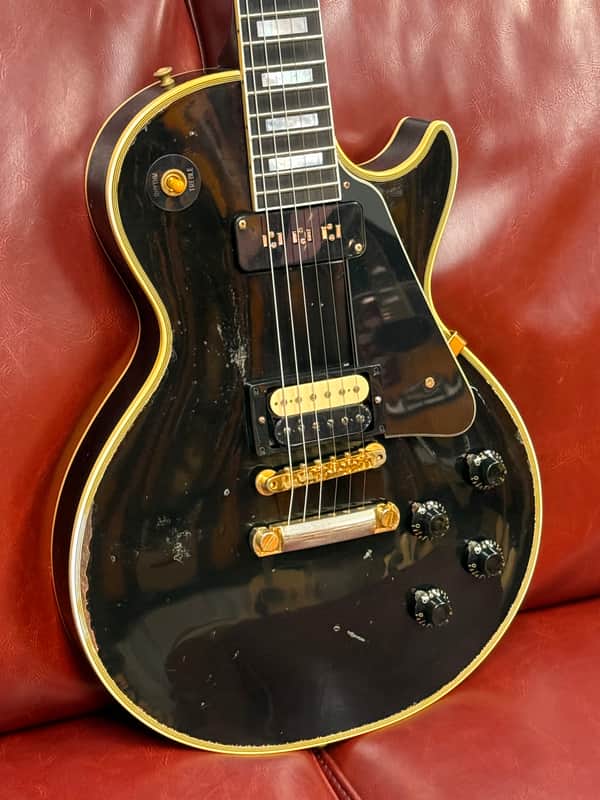 Gibson Custom Les Paul 1954 Reissue Staple Pickup HB Ebony Heavy Aged Murphy Lab Limited Edition New Unplayed Auth Dlr 8lb13oz #331 Bild 1