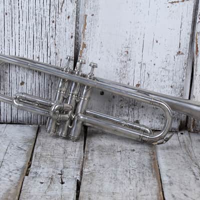 M. Koriot Vintage United States France Bb Silver Trumpet with Hardshell Case image 3