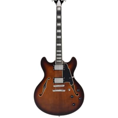 Guitare Electrique D'ANGELICO PREMIER DC BROWN BURST image 1