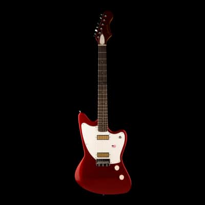 Harmony Factory Special Silhouette Electric Guitar Cherry W/Case 1 of 24 B-Stock image 2
