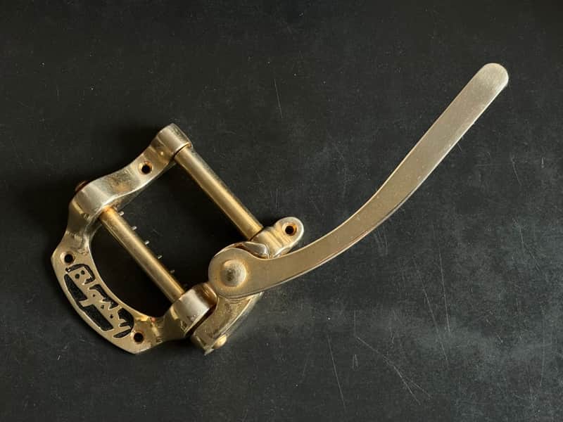 Bigsby B5 horseshoe vibrato tailpiece c 1970’s - Gold original vintage USA Gibson Les paul sg custom image 1