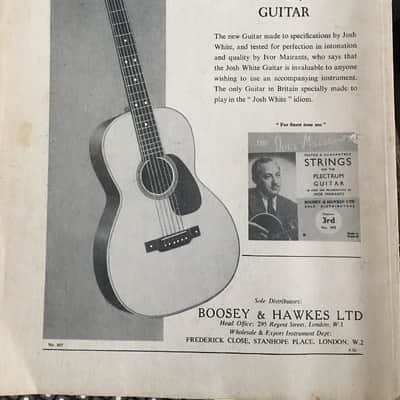 Framus Zenith Josh White 1957 skiffle jazz blues 4/4 folk large parlor guitar new set-up image 20