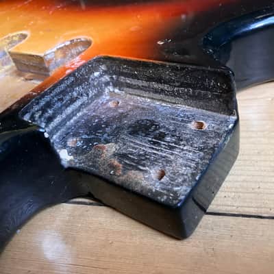1970s Columbus Electric Guitar Stratocaster Body Used Roadworn image 3