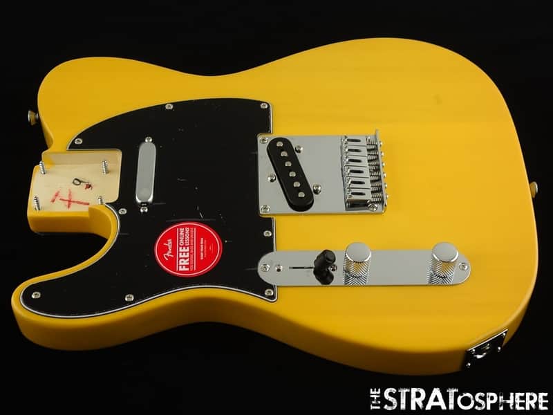 LEFTY Fender Squier Affinity Telecaster Tele LOADED BODY Butterscotch Blonde image 1