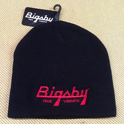 180-2263-100 Bigsby True Vibrato Embroidered Red Logo Beanie Black