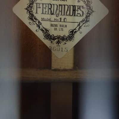 Vintage Fernandes Model No. 10 Classical Guitar – Suzuki Violin Co. – Japan – w/ Case image 10