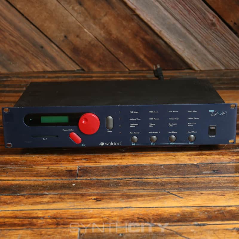 Waldorf Microwave Rackmount Wavetable Synthesizer 1989 - Blue image 1
