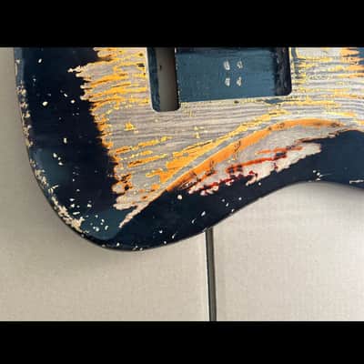 MJT Stratocaster 2020s - Black over Sunburst image 6