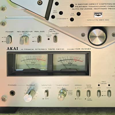 Akai GX-635D Pro Serviced Open Reel Stereo Tape Deck, Fully Tested, Video image 4