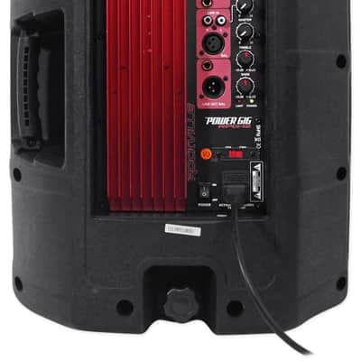 Pair Rockville Power Gig RPG12 12" Powered Active 1600 Watt 2-Way DJ PA Speakers image 4