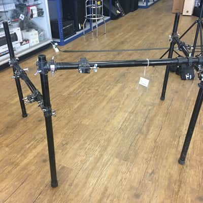 Used Large Gibraltar Drum Rack Straight Bars Black image 3