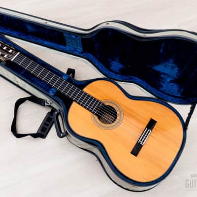 1987 Hiroumi Yamaguchi Model A Vintage Classical Guitar, Cedar + Rosewood, 1A-Style w/ Case image 18