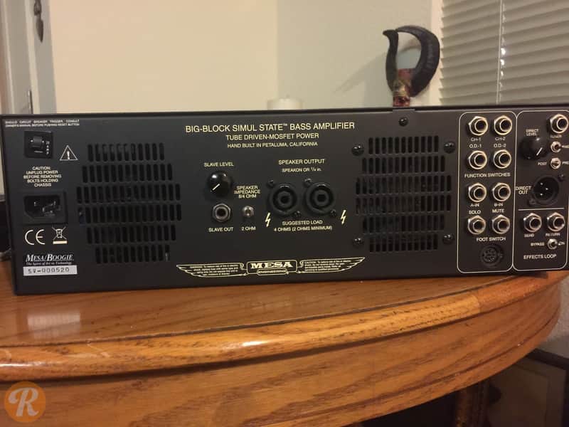 Mesa Boogie Big Block Titan V12 2-Channel 1200-Watt Bass Amp Head image 2