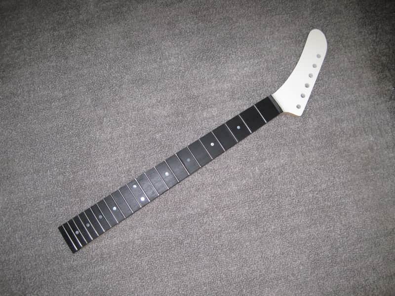 Custom ESP Style Lynch Reverse Hockey Banana Guitar Neck Maple & Richlite Board Stainless Steel Frets image 1
