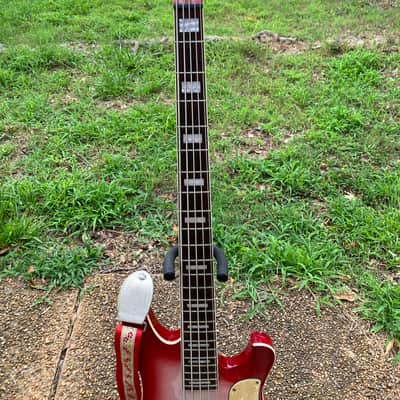 Schecter Stargazer 5 String Bass Crimson Ghost 2009 - Crimson Ghost image 4