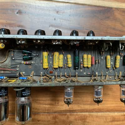 1958 Fender High Power Tweed Twin 5F8-A image 24