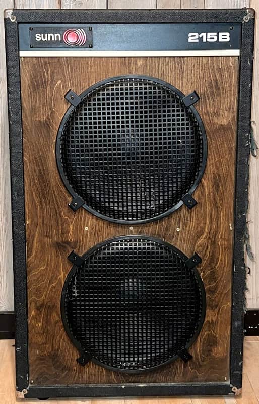 Cool Vintage 1970's SUNN 215B 2X15" Bass Cabinet Battle Tested ! image 1