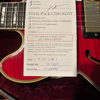 Gibson Custom Shop CS-356 with Bigsby 2002 - 2019 - Quilted Maple image 17