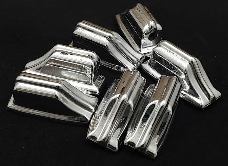 Immagine 7x 70's Rogers Beavertail Heavy Cast Tom Lug Casings - 1