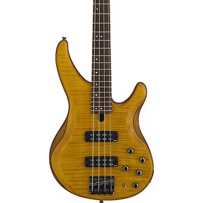 Yamaha TRBX604FM 4-String Bass Guitar - Matte Amber image 1